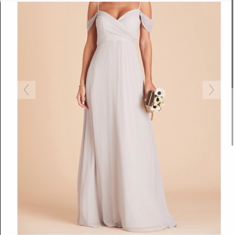 Birdie Grey Spencer Bridesmaid Dress Light Grey XS